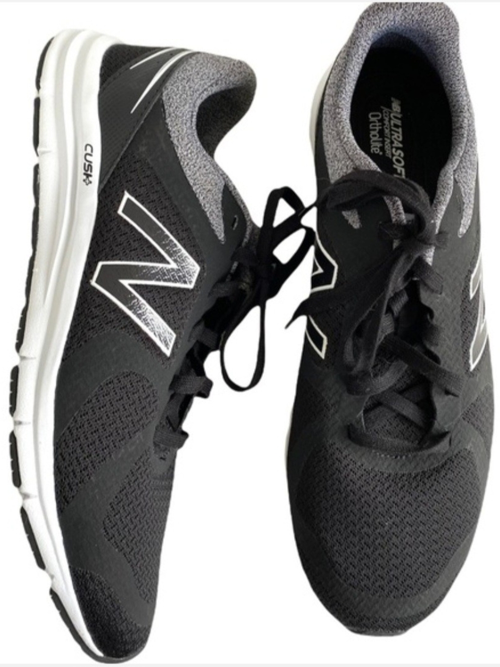 Like New! New Balance Black Lace-Up Running Shoes Women's Size 6.5